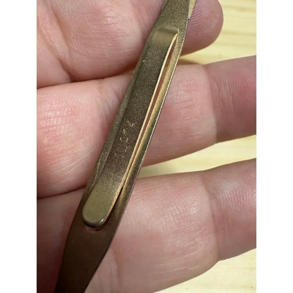 Swank Mens Arrow Spear Tie Clip Bar Gold Tone Mid Century Jewelry Vintage